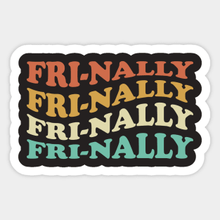 Friday humor Sticker